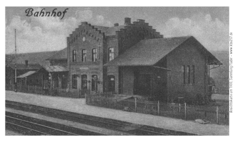 Bahnhof Scheden um 1900